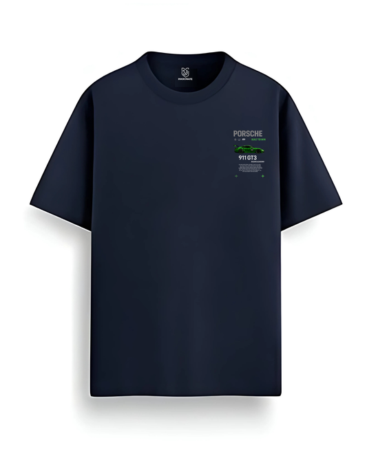 Porsche Navy Blue | Unisex Oversized T-Shirt
