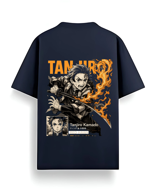 Tanjiro Navy Blue | Unisex Oversized T-Shirt