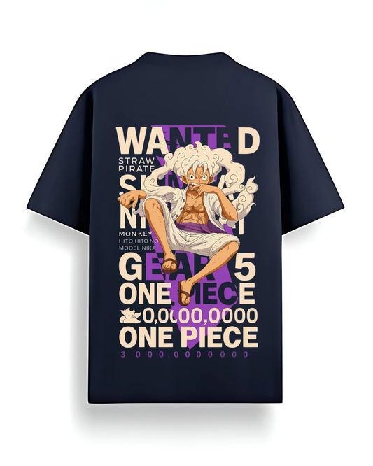 Wanted Navy Blue | Unisex Oversized T-Shirt